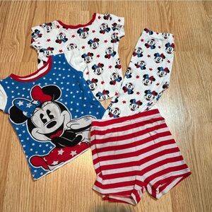Disney Minnie‎ Mouse America pajama sets 2T